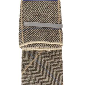 Tweed Herringbone Tie & Hankie Set
