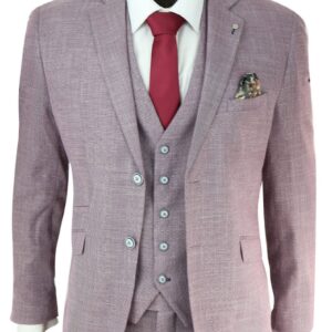 Pink Linen Suit
